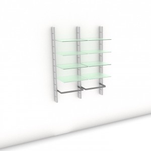 Begehbarer Kleiderschrank - Comfort (L) 104 - Maß: 104 x 143,2 x 45 cm (B x H x T)