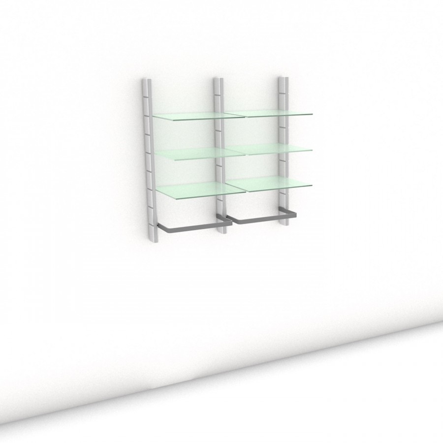 Begehbarer Kleiderschrank - Comfort (M) 104 - Maß: 104 x 107,2 x 45 cm (B x H x T)